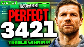 Xabi Alonso's PERFECT FM24 Tactic! | Treble Winning + 90% Pass Comp!