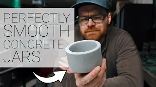 How To Make PERFECTLY Smooth High-End Concrete Jars Every Time | Concrete and Copper Co