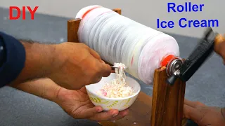 DIY Mini Roller Ice Cream Machine With Fire Extinguisher