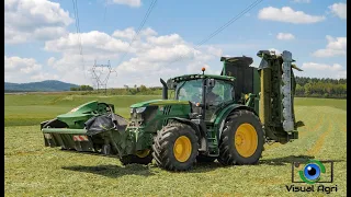 100% John Deere à la fauche / John Deere 6195R - R 870R