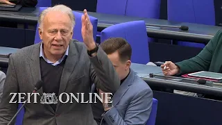 Jürgen Trittin zur AfD: "Wenn Sie sich für Frieden einsetzen können, ziehen Sie den Schwanz ein"