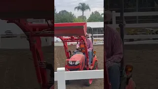 Never too young to learn how to drive! #tractor #kubota