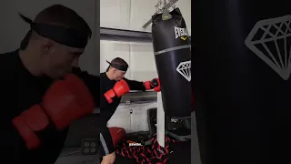 Dustin Poirier Working on the Heavy Bag