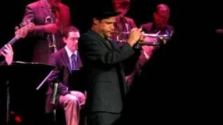 Flea plays trumpet with the Caltech Jazz Bands