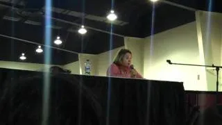 Ellen McLain voice of GLaDOS in Portal 2 Panel at Anime Midwest 2011 (Part 2 of 6)