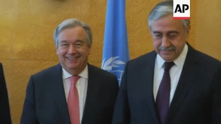 Top diplomats at UN talks to reunify Cyprus