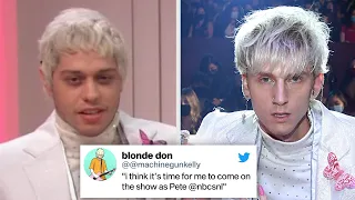 Machine Gun Kelly REACTS to Pete Davidson's Impression of Him on SNL