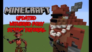 Minecraft Tutorial RE-DO: Updated Withered Foxy Statue (Five Nights at Freddy's 2)