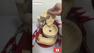 perpetual motion machine #shorts #stirlingkit  #wooden#craft#device #engine#entertainment #fun part2