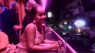 Nightlife scenes on Street 104 Great music Oscar bar| Phnom Penh Cambodia 2022|