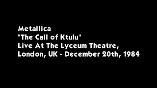 The Call Of Ktulu - Live '84