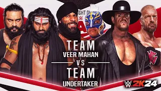 Veer Mahan Jinder Mahal & Sanga vs. Undertaker Rey Mysterio & Triple H | Full Match