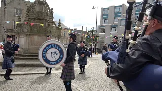 Scotland the Brave set by the Caledonian Pipe Band played during the 2022  Linlithgow Marches