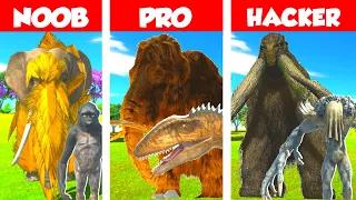 NOOB vs PRO vs HACKER: TITANUS BEHEMOTH CREATING CHALLENGE IN ANIMAL REVOLT BATTLE SIMULATOR