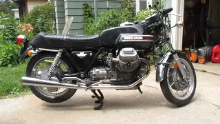 Cold Start 1973 Moto Guzzi V7 Sport