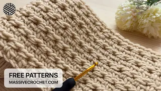 Crochet a Very Easy & Unusual Baby Blanket Pattern for Beginners