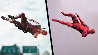 Stunts From Deadpool In Real Life (Parkour, Marvel)