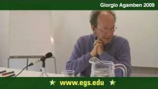 Giorgio Agamben. The Problem of Subjectivity. 2009 1/7