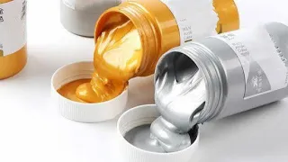 How to make golden and silver acrylic paint/easy home made silver and golden acrylic paint