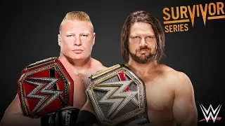 WWE Survivor Series 2017: Brock Lesnar vs AJ Styles Full Match