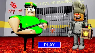 NOOB PAPA PIZZA BUY GAMEPASS | BIG GREEN HEAD BARRY'S PRISON RUN! [Roblox Obby]