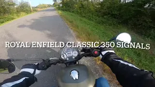 Royal Enfield Classic 350 Signals Marsh Grey.   Country ride.