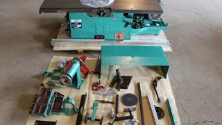 How to assemble multi-use woodworking machine ML393A /ML393D