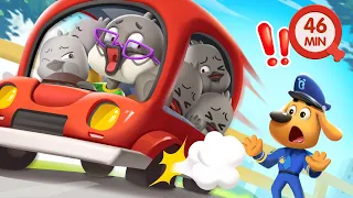 Dangerous Overloaded Car | Car Safety | Detective Cartoon🔍| Kids Cartoon | Sheriff Labrador