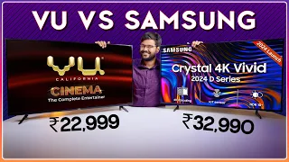 Vu Cinema 4K vs Samsung Crystal Vivid 4K: Don't Buy a New TV Until You See THIS! 👀🤯