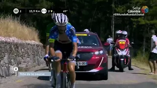 Etapa 3 tour de l'Ain 2020 ultimo 20 Km   1er Primoz, 2do Egan, 3ro Nairo