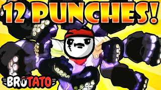 12 Punches 10000%+ AttackSpeed Madness! | Brotato 's Bizarre Adventure