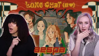 COUPLE REACTS TO aespa 에스파 'Long Chat (#♥)' Universe