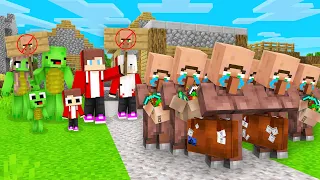 Mikey Family & JJ Family Kicked Villagers Out Of The Village in Minecraft? (Maizen)