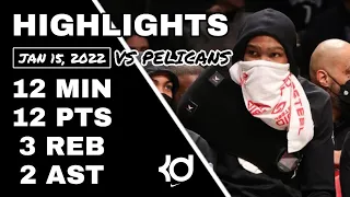 © KEVIN DURANT HIGHLIGHTS VS NOP PELICANS | JANUARY 15, 2022