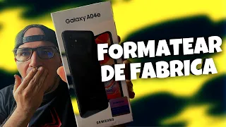 SAMSUNG A04e📲  Restaurar De Fabrica O Borrado General de tu MÓVIL📱