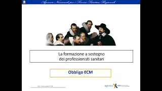 Obbligo ECM - Educazione continua in medicina