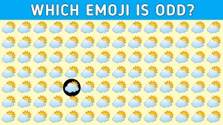 Only Genius Can Find The Odd Emoji Out || Spot Odd One Out #findOddEmoji #Oddemoji #spotoddemoji