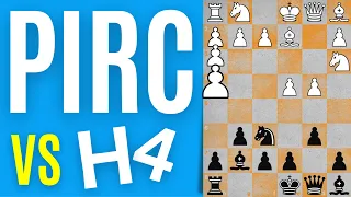 Chess Lesson # 147 Pirc Defense VS H4 Bayonet Attack