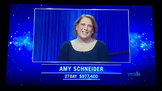 Jeopardy, intro - Amy Schneider DAY 28 (1/7/22)