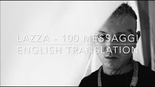 Lazza - 100 MESSAGGI (English Translation + Lyrics) @officialazza