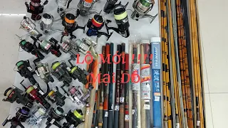 Video 464 | Lô Mới Về | Máy Câu Size 1000 - 8000 | Cần Câu Nhật Shimano | Đồ Câu Nhật Bãi 29/01