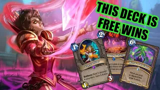 This deck is ACTUALLY SO BROKEN | Quest Warlock | TITANS | Wild Hearthstone