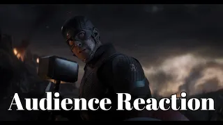 CAP WIELDS MJOLNIR!!! Avengers Endgame Audience Reaction (April 26, 2019)