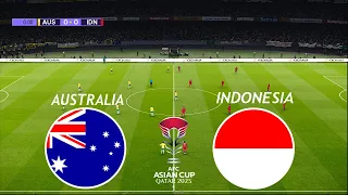 Australia Vs Indonesia - AFC Asian Cup | Round of 16 | Live Football Match Today