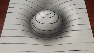 Drawing Easy How to Draw a 3D Sphere with Lines