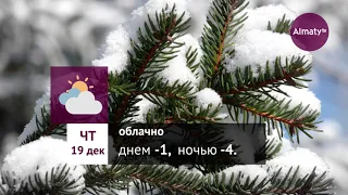 Погода в Алматы с 16 по 22 декабря 2019