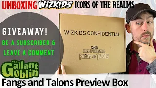 PREVIEW: Unboxing Fangs and Talons Press Set - D&D Icons of the Realms Prepainted Minis