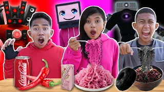 PILIH KARAKTER TV WOMAN, PROJECTOR MAN DAN SPEAKERMAN TITAN SESUAI MAKANAN 1 WARNA! | Mikael TubeHD