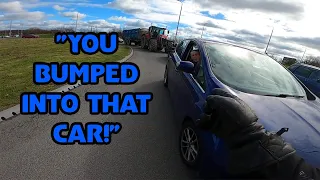 "You Bumped Into That Car!" UK Bikers vs Crazy, Angry People and Bad Drivers #156