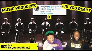 MUSIC PRODUCER REACTS TO BTS X COLDPLAYS "FIX YOU" COVER